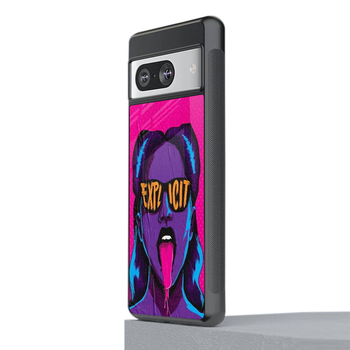 Explicit stylish phone case for google pixel 8 | glossy glass and slim fit