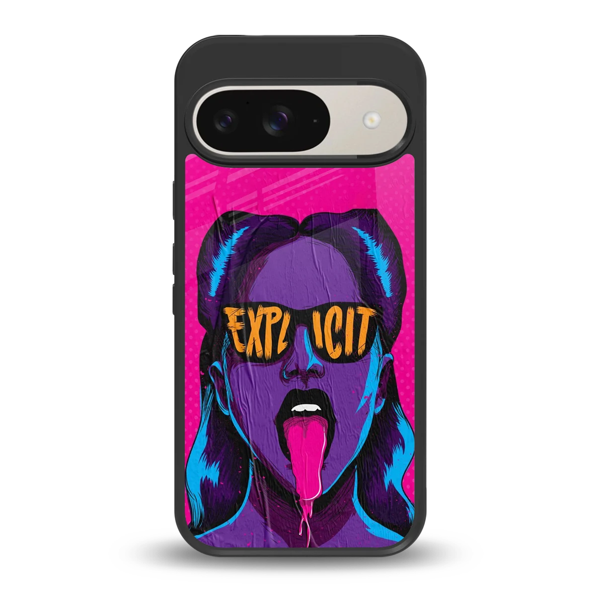 Explicit back phone cover | glass case for google pixel 9