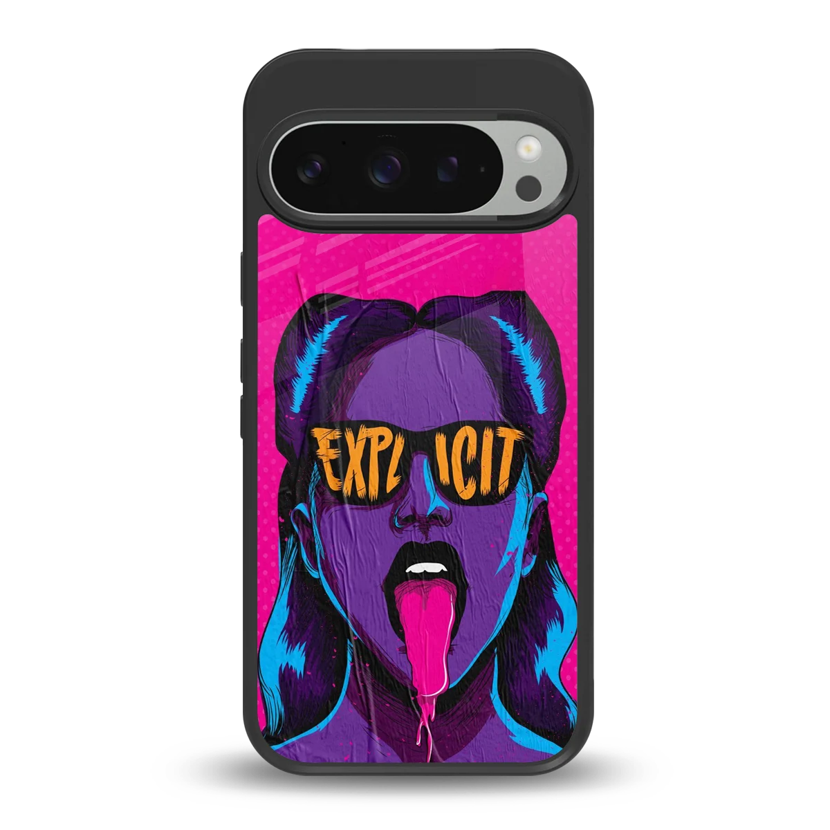Explicit back phone cover | glass case for google pixel 9 pro