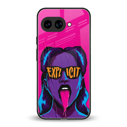 Explicit back phone cover | glass case for google pixel 10a