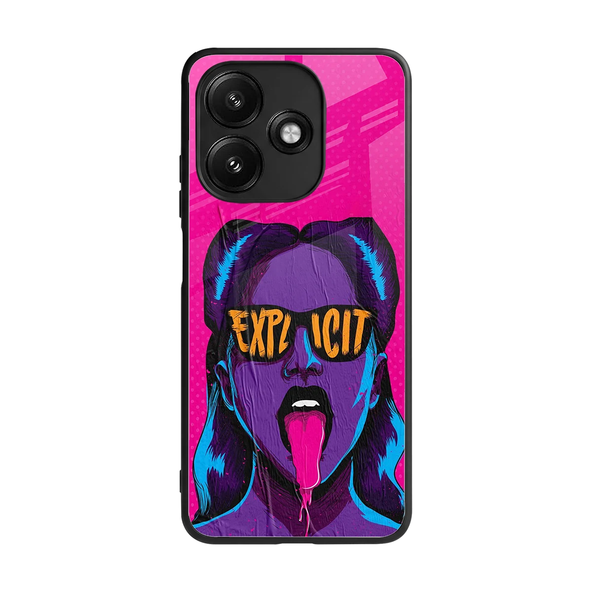 Explicit back phone cover | glass case for redmi 12 5g