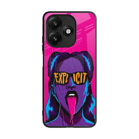 Explicit back phone cover | glass case for redmi 12 5g