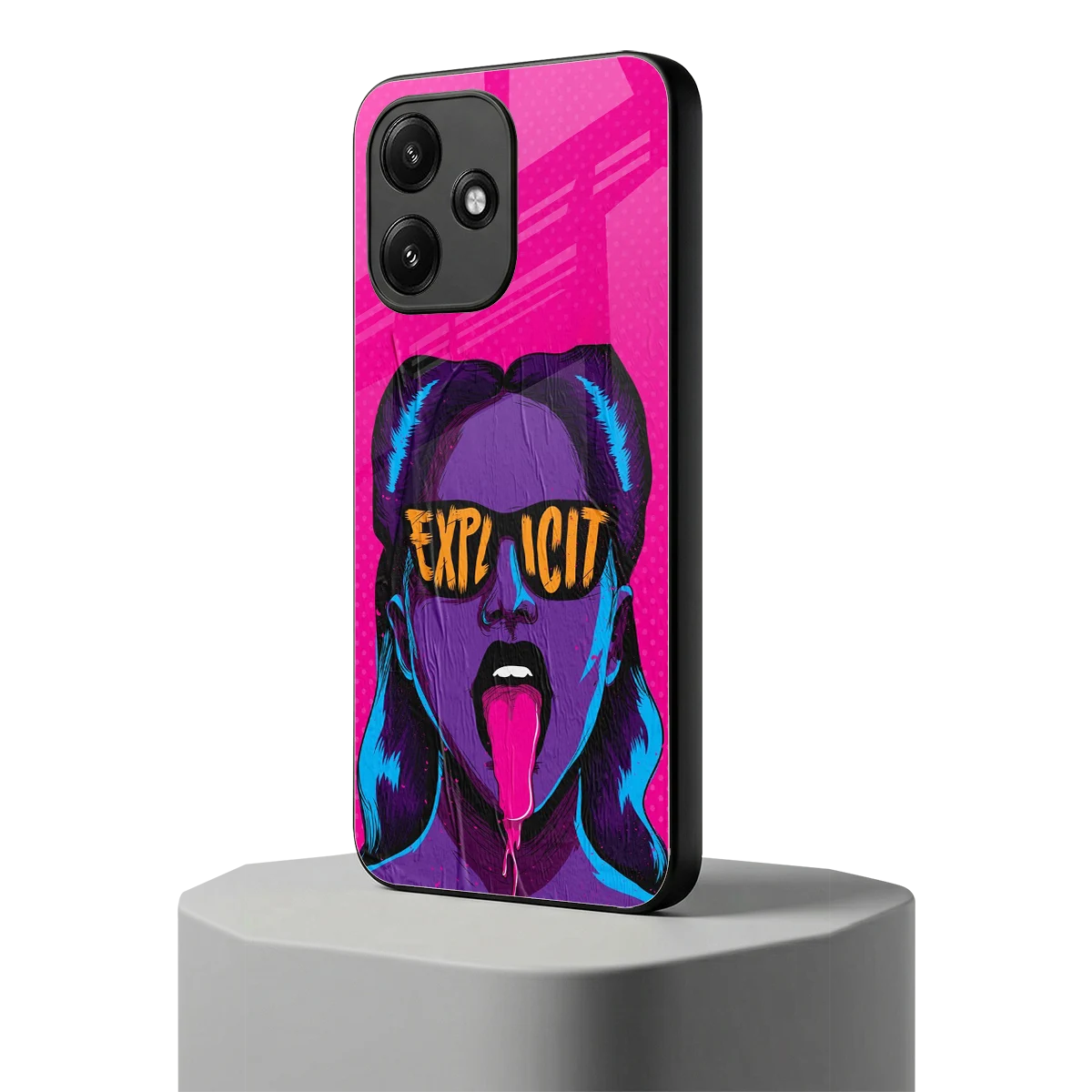 Explicit redmi 12 5g mobile cover | shockproof glass phone case