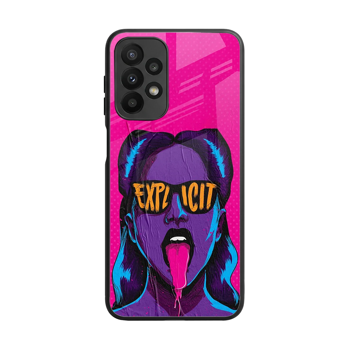 Explicit back phone cover | glass case for samsung galaxy a23