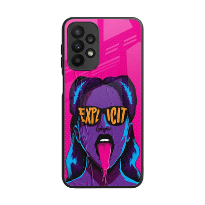Explicit back phone cover | glass case for samsung galaxy a23