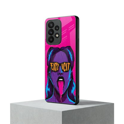 Explicit samsung galaxy a23 mobile cover | shockproof glass phone case