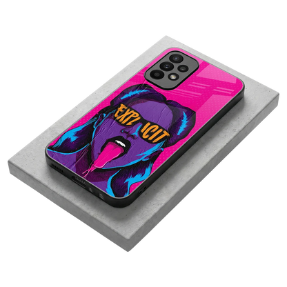 Explicit stylish phone case for samsung galaxy a23 | glossy glass and slim fit