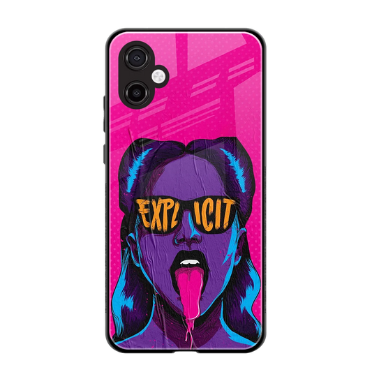 Explicit back phone cover | glass case for samsung galaxy a06 5g
