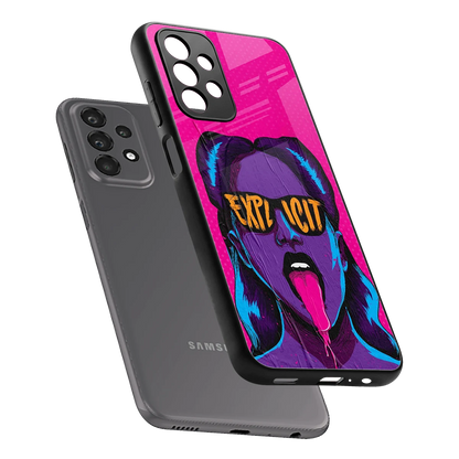 Explicit sleek samsung galaxy a23 cover with tempered glass back and TPU edges