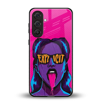 Explicit back phone cover | glass case for samsung galaxy a14 5g