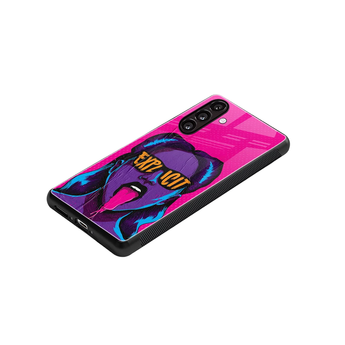 Explicit stylish phone case for samsung galaxy a16 5g | glossy glass and slim fit