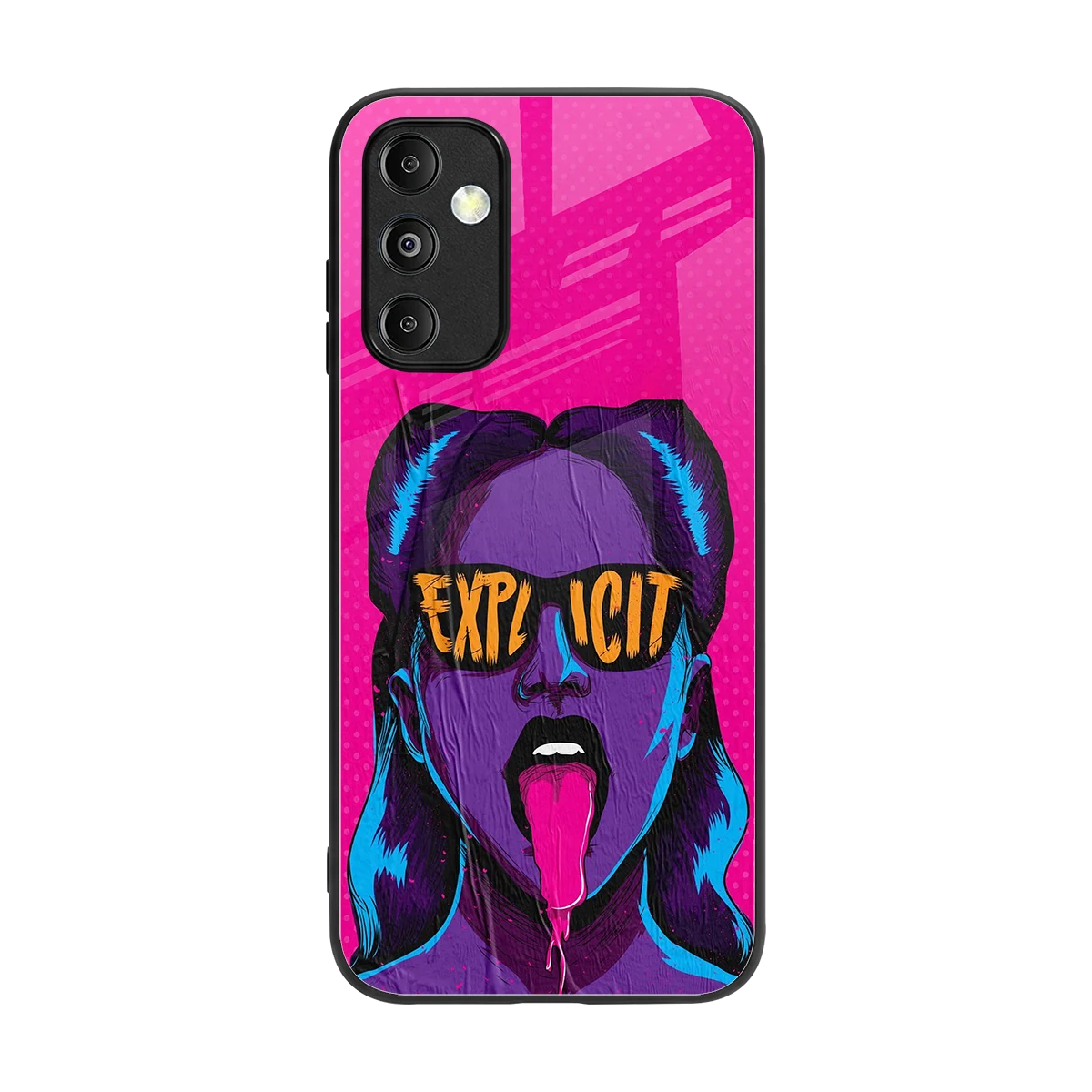 Explicit back phone cover | glass case for samsung galaxy m14 5g