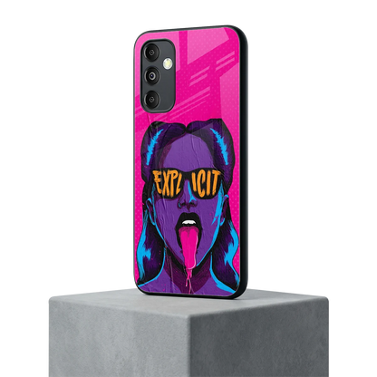 Explicit samsung galaxy m14 5g mobile cover | shockproof glass phone case