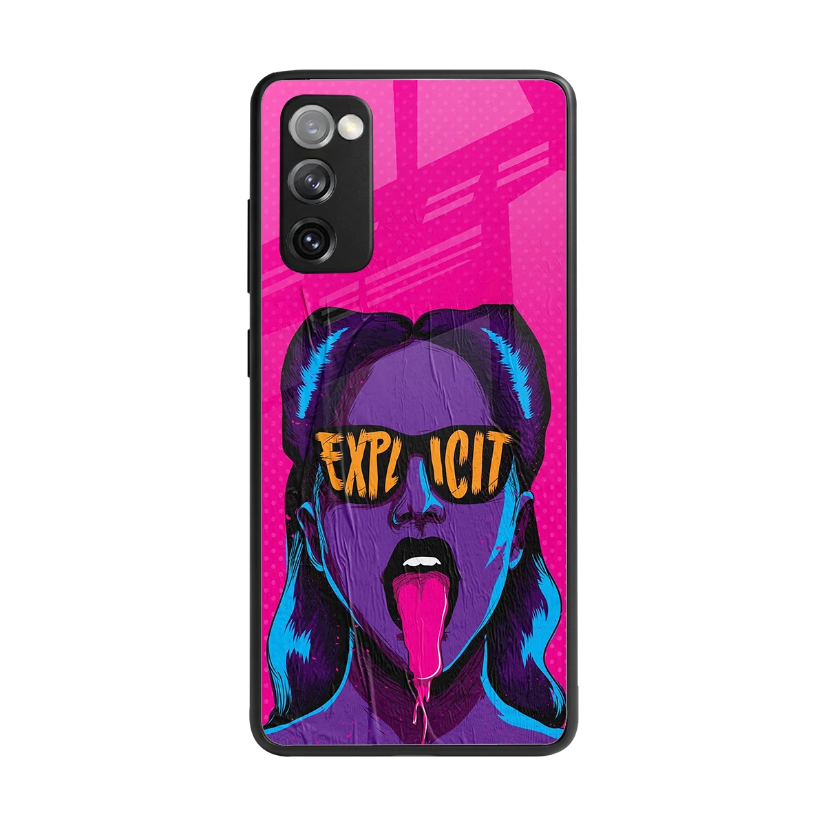 Explicit back phone cover | glass case for samsung galaxy s20 fe