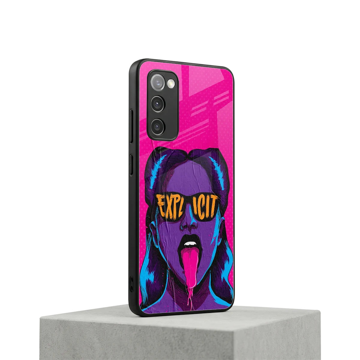 Explicit samsung galaxy s20 fe mobile cover | shockproof glass phone case