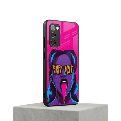 Explicit samsung galaxy s20 fe mobile cover | shockproof glass phone case