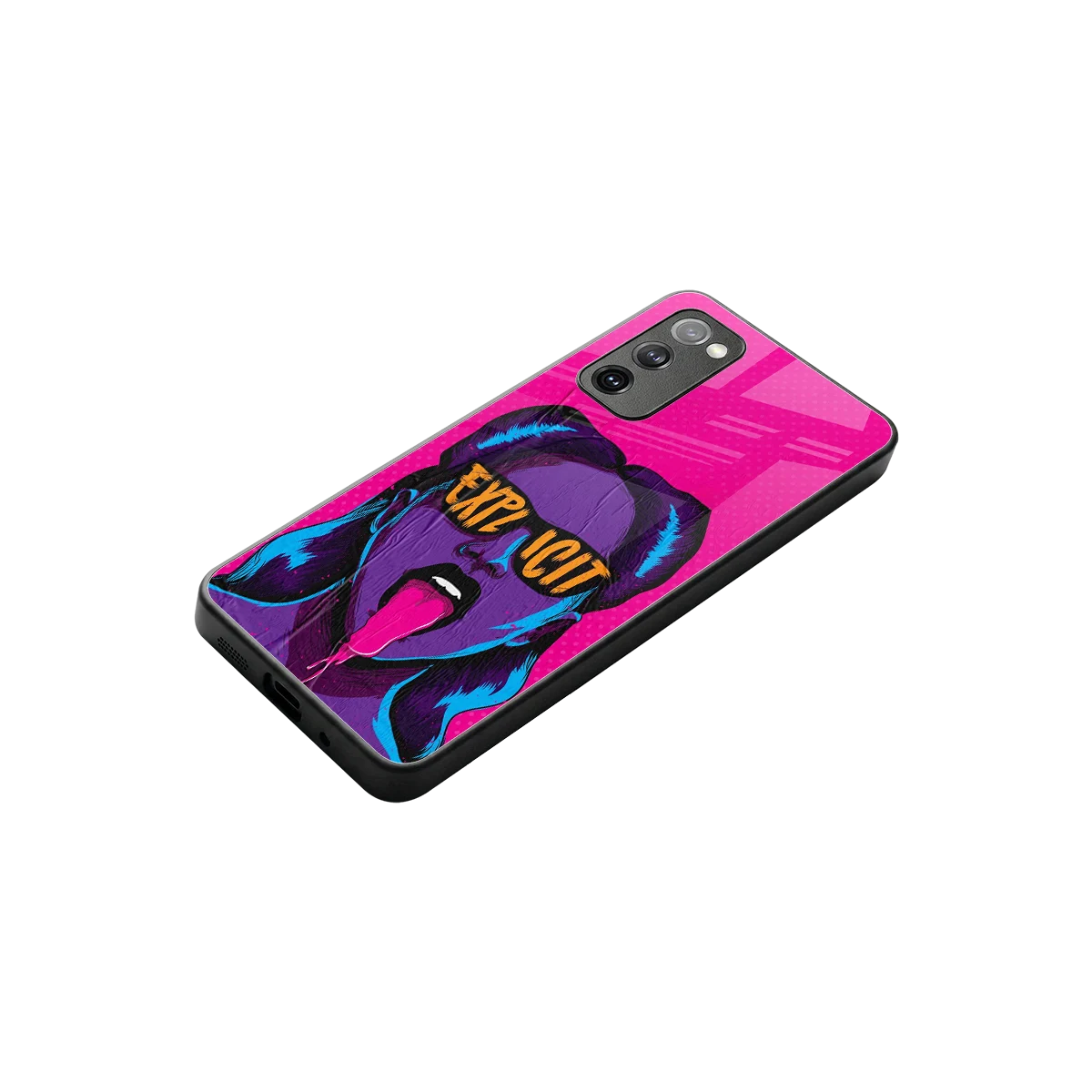 Explicit stylish phone case for samsung galaxy s20 fe | glossy glass and slim fit