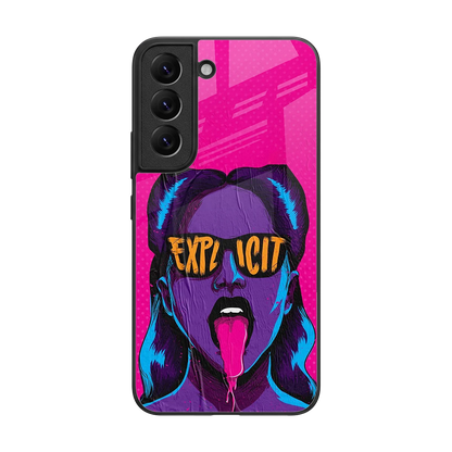 Explicit back phone cover | glass case for samsung galaxy s22
