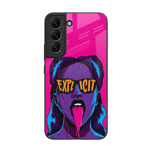 Explicit back phone cover | glass case for samsung galaxy s22