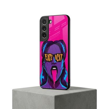 Explicit samsung galaxy s22 mobile cover | shockproof glass phone case