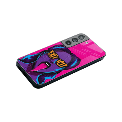 Explicit stylish phone case for samsung galaxy s22 | glossy glass and slim fit