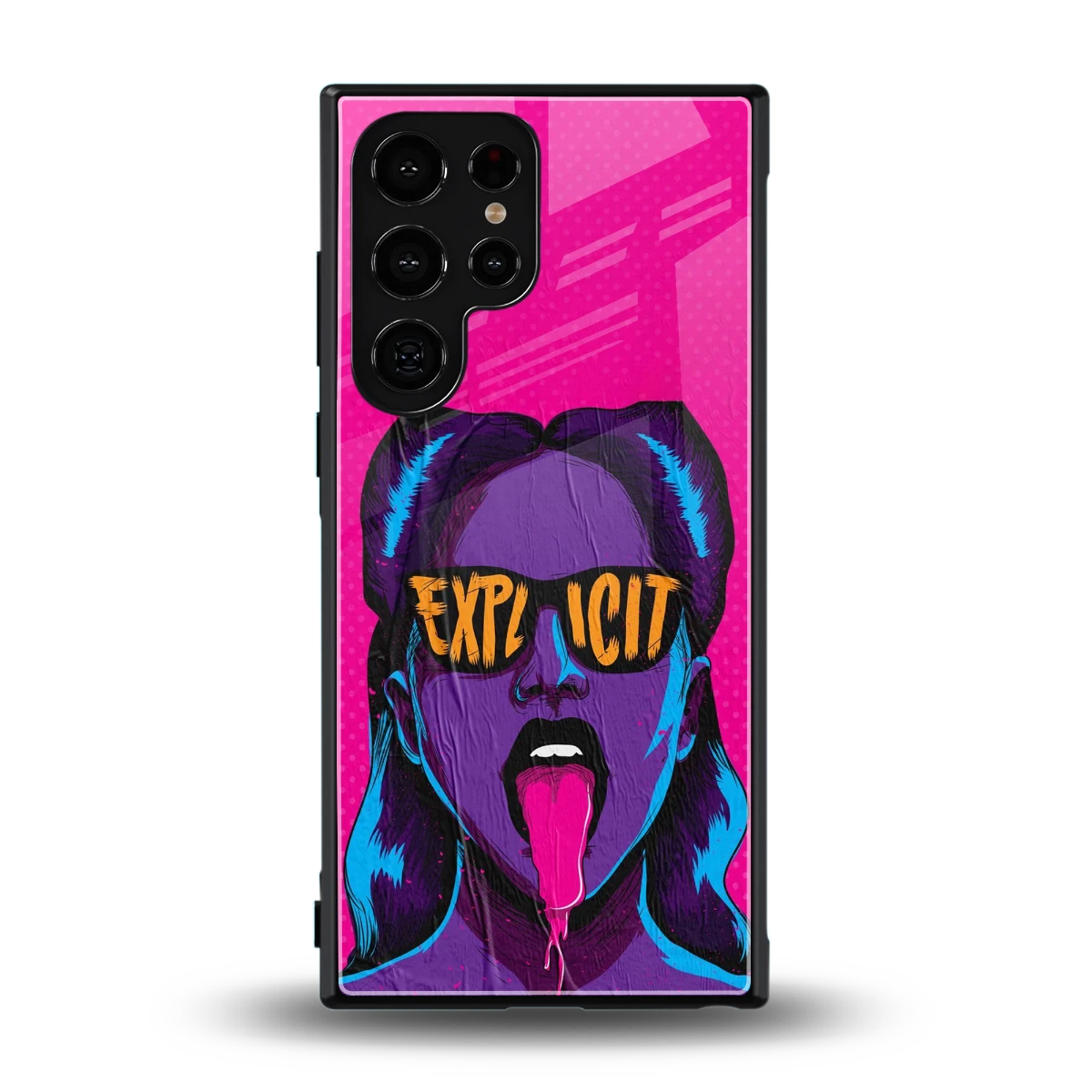 Explicit back phone cover | glass case for samsung galaxy s23 ultra