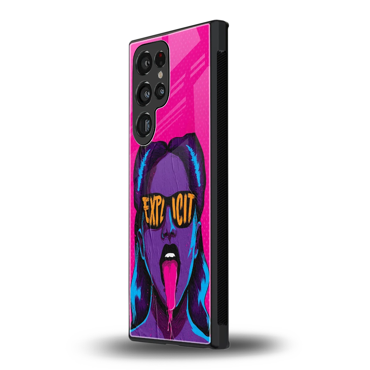 Explicit samsung galaxy s23 ultra mobile cover | shockproof glass phone case