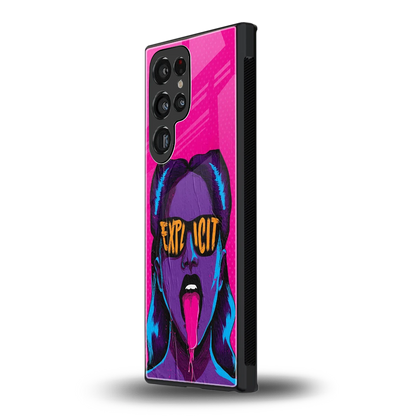 Explicit samsung galaxy s23 ultra mobile cover | shockproof glass phone case