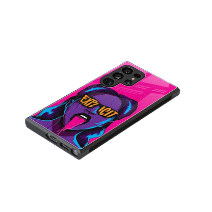 Explicit stylish phone case for samsung galaxy s23 ultra | glossy glass and slim fit