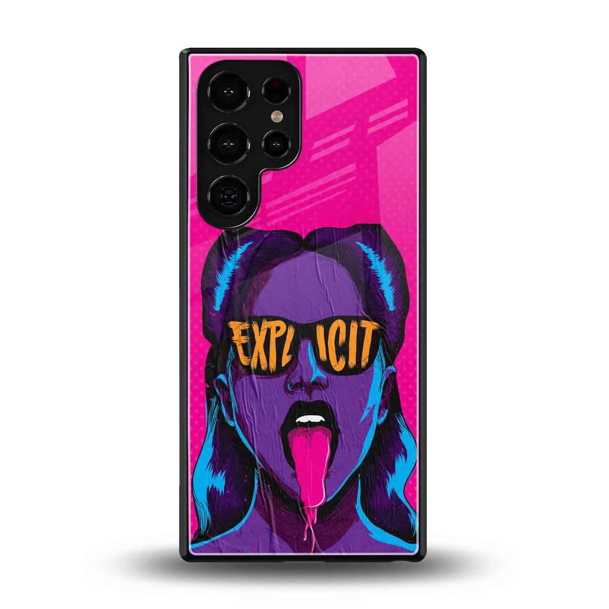 Explicit back phone cover | glass case for samsung galaxy s25 ultra