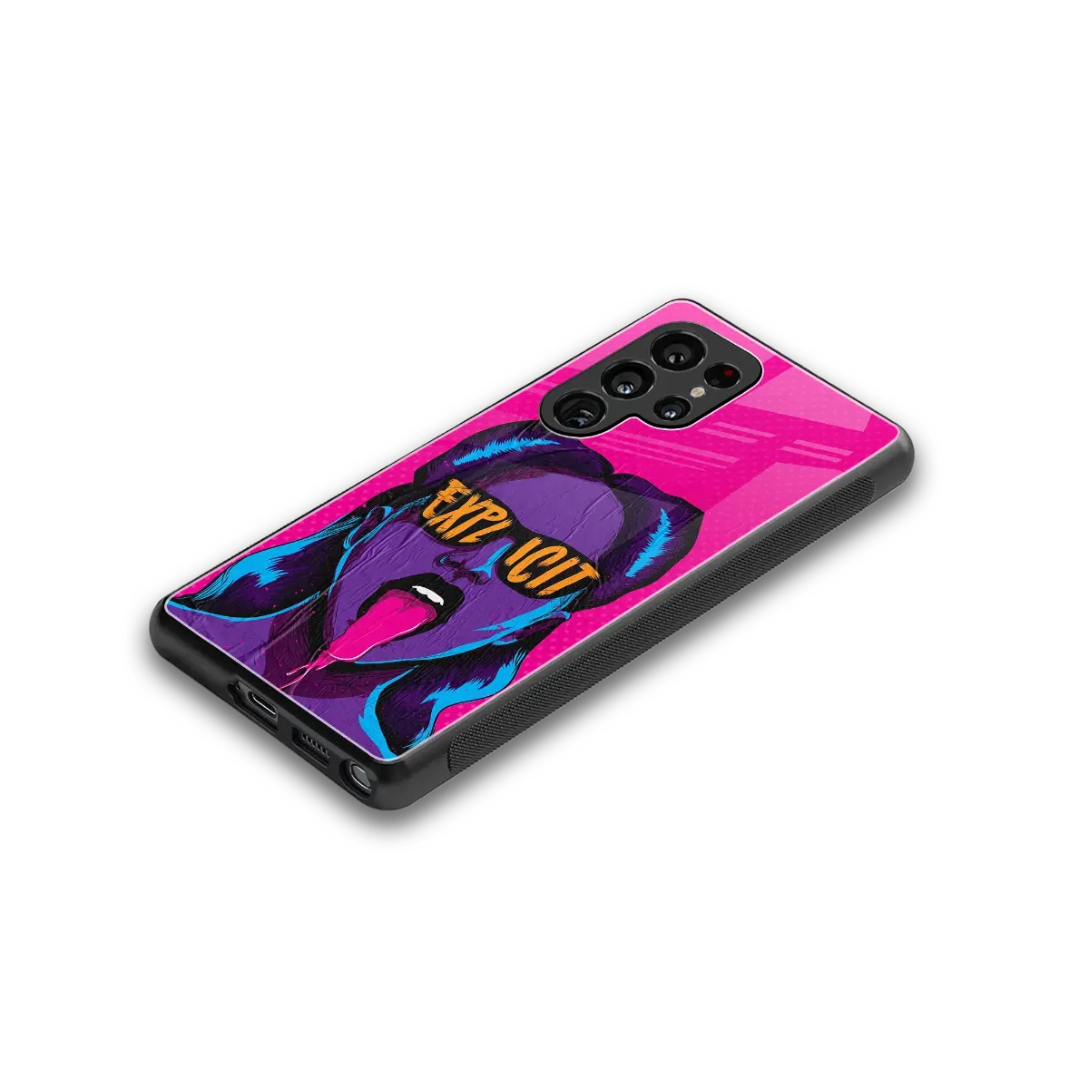 Explicit stylish phone case for samsung galaxy s25 ultra | glossy glass and slim fit