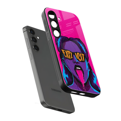 Explicit sleek samsung galaxy s23 plus cover with tempered glass back and TPU edges