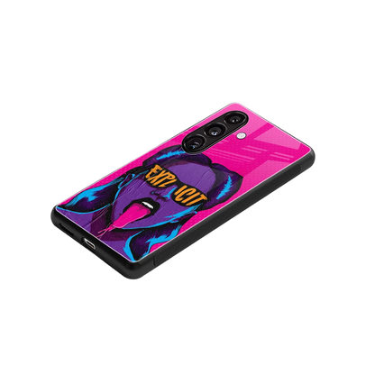 Explicit stylish phone case for samsung galaxy s24 | glossy glass and slim fit
