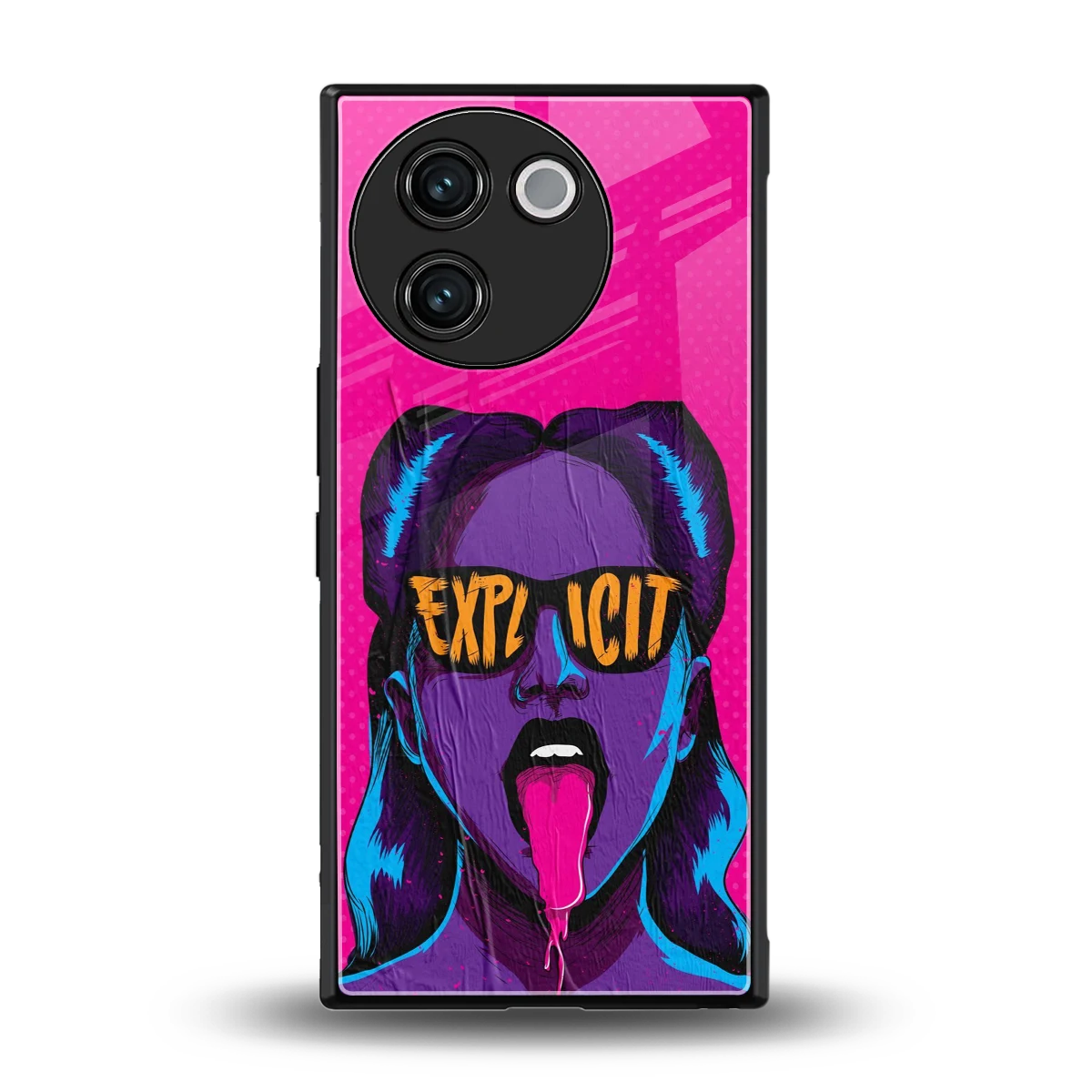 Explicit back phone cover | glass case for vivo v30e