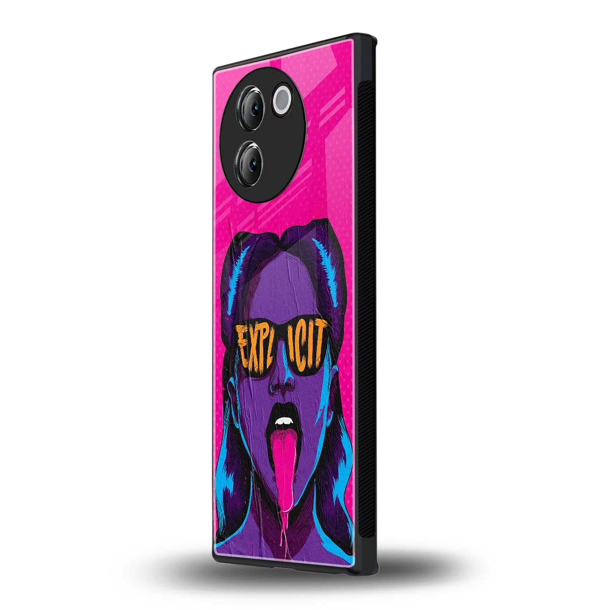 Explicit vivo v30e mobile cover | shockproof glass phone case
