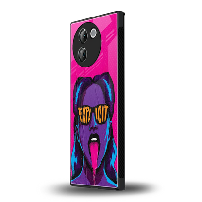 Explicit vivo v30e mobile cover | shockproof glass phone case