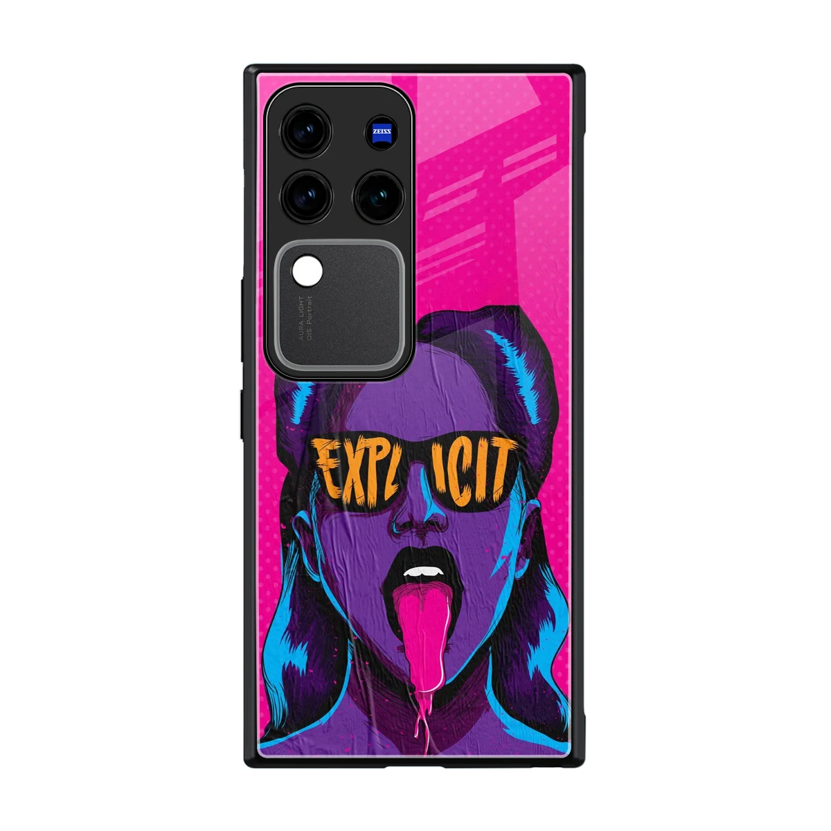 Explicit back phone cover | glass case forvivo v30 pro