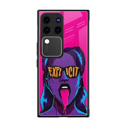 Explicit back phone cover | glass case forvivo v30 pro