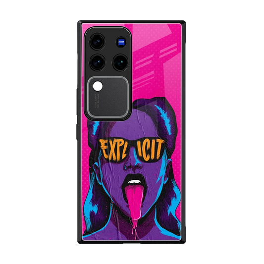 Explicit back phone cover | glass case forvivo v30 pro