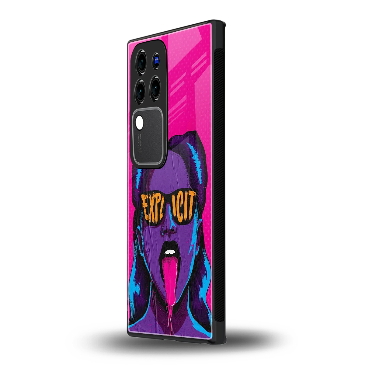 Explicitvivo v30 pro mobile cover | shockproof glass phone case