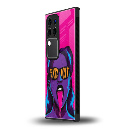 Explicitvivo v30 pro mobile cover | shockproof glass phone case