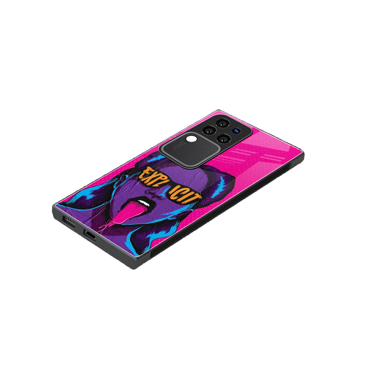 Explicit stylish phone case forvivo v30 pro | glossy glass and slim fit