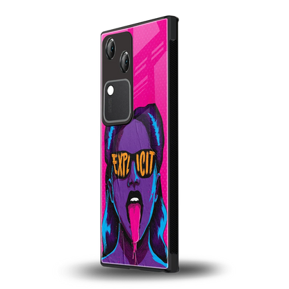 Explicit vivo v30 mobile cover | shockproof glass phone case