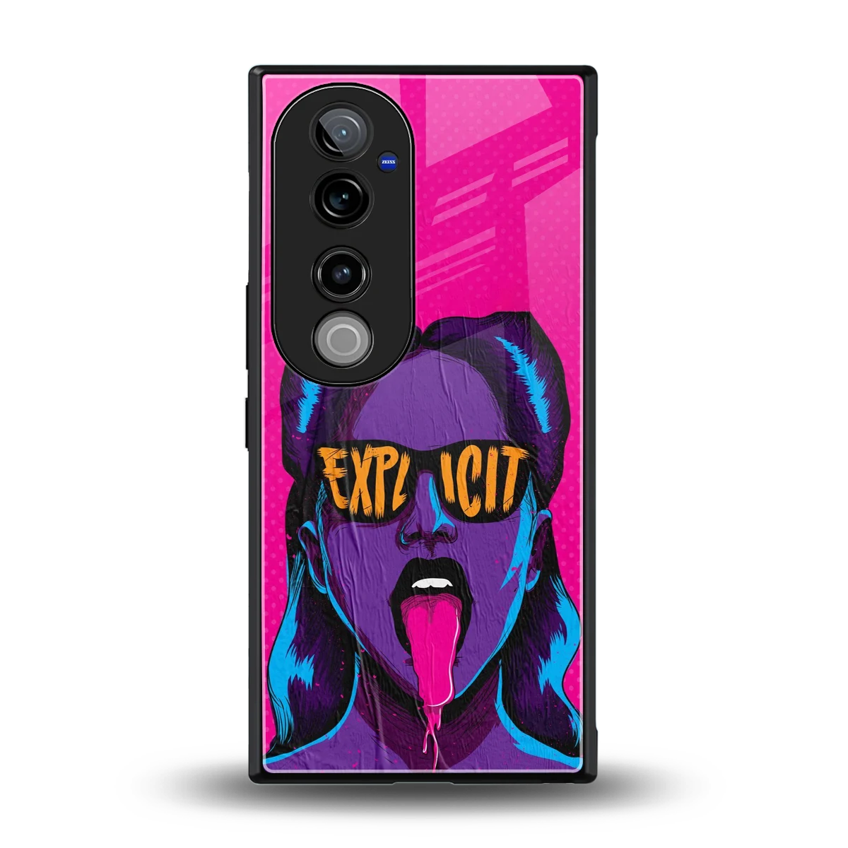 Explicit back phone cover | glass case for vivo v40 pro