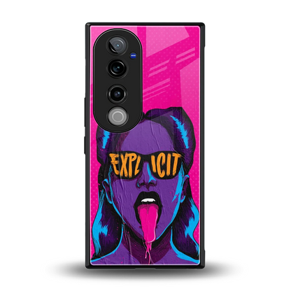 Explicit back phone cover | glass case for vivo v40 pro