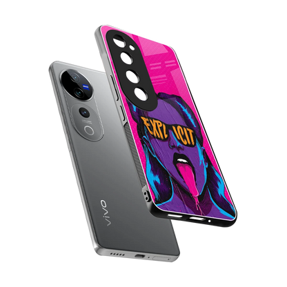 Explicit sleek vivo v40 pro cover with tempered glass back and TPU edges