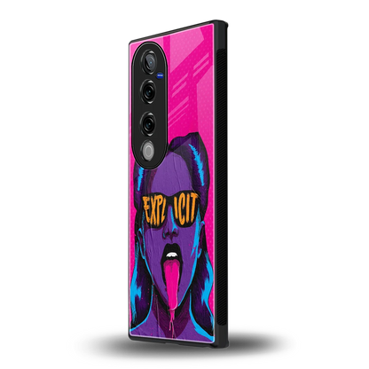 Explicit vivo v40 pro mobile cover | shockproof glass phone case