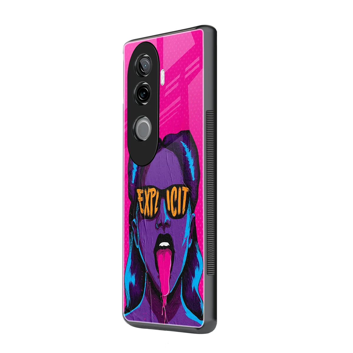 Explicit vivo v40e mobile cover | shockproof glass phone case