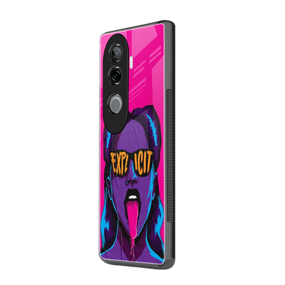 Explicit vivo v40e mobile cover | shockproof glass phone case