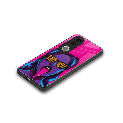 Explicit stylish phone case for vivo v50 | glossy glass and slim fit